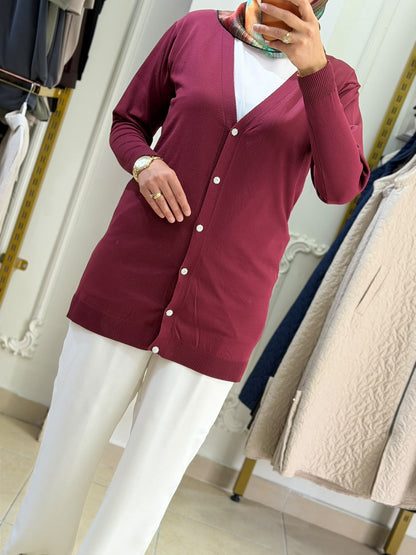 Merserize Kısa Hırka 1064 — Bordo [stokoz:X3ujEi9c9OnRDgEMHwcq%3ABordo%3A2%3A1oodwux]