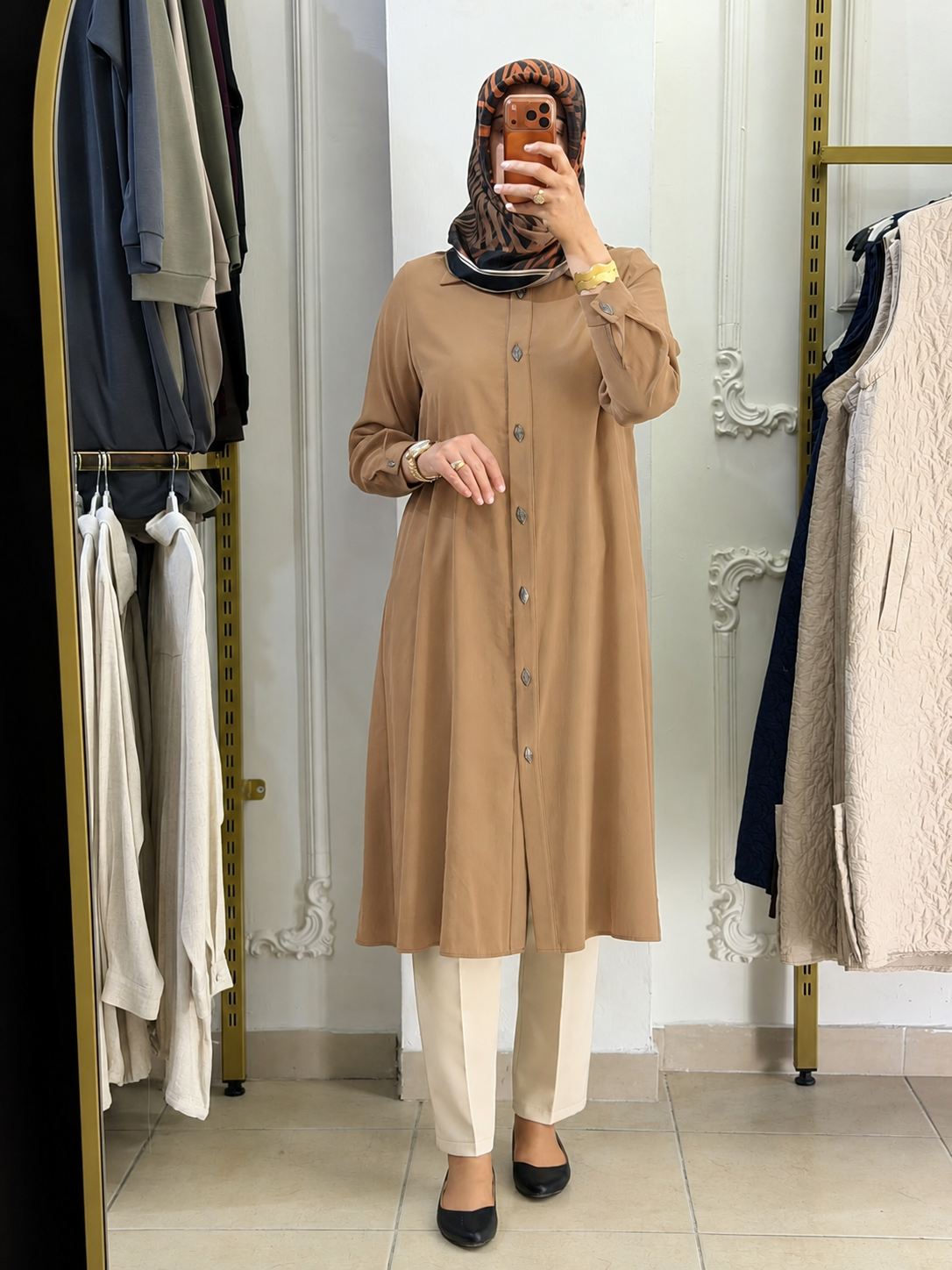 Yaprak Patlı Gömlek 1033 — Camel [stokoz:FKD5RNMtbLwO3rN1ilLJ%3ACamel%3A0%3A1jakeak]