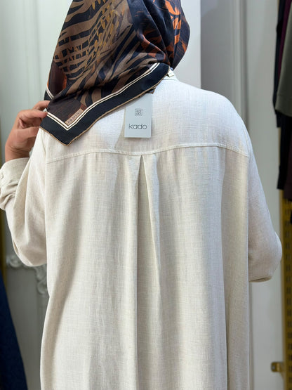 Keten Gömlek 1038 — Krem [stokoz:6i1cdVpyeFOmoM5xfnR7%3AKrem%3A1%3Anlwbv4]