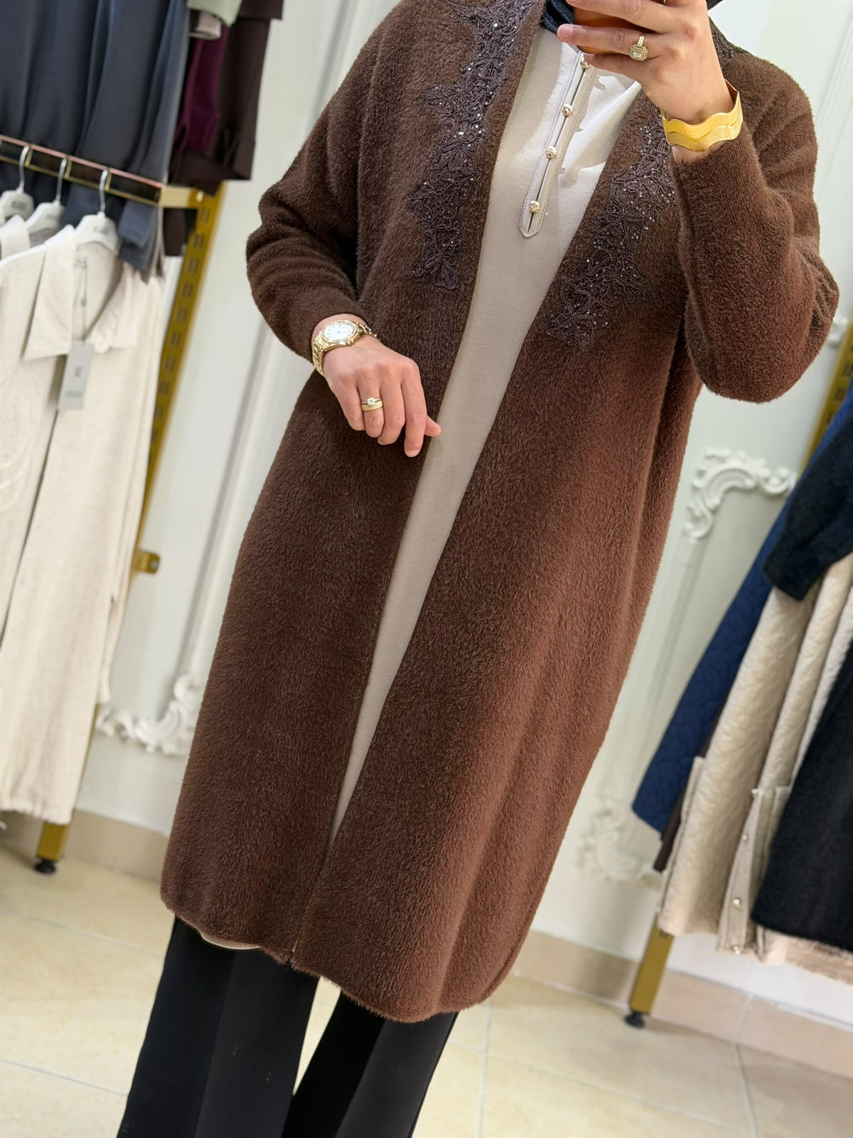Angora Hırka 1045 — Kahverengi [stokoz:MmJEhxKVymdSHdfImJsa%3AKahverengi%3A1%3Avkkif2]