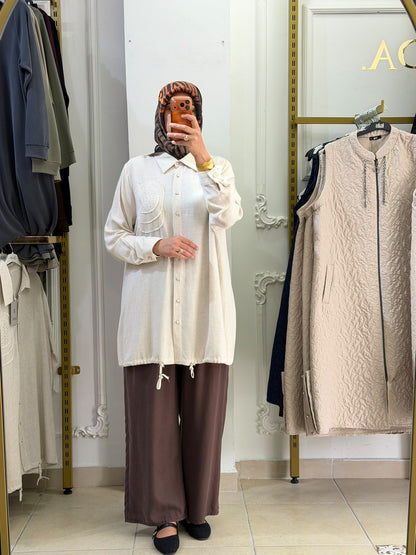 Keten Gömlek 1038 — Krem [stokoz:6i1cdVpyeFOmoM5xfnR7%3AKrem%3A0%3Aw3dwgx]