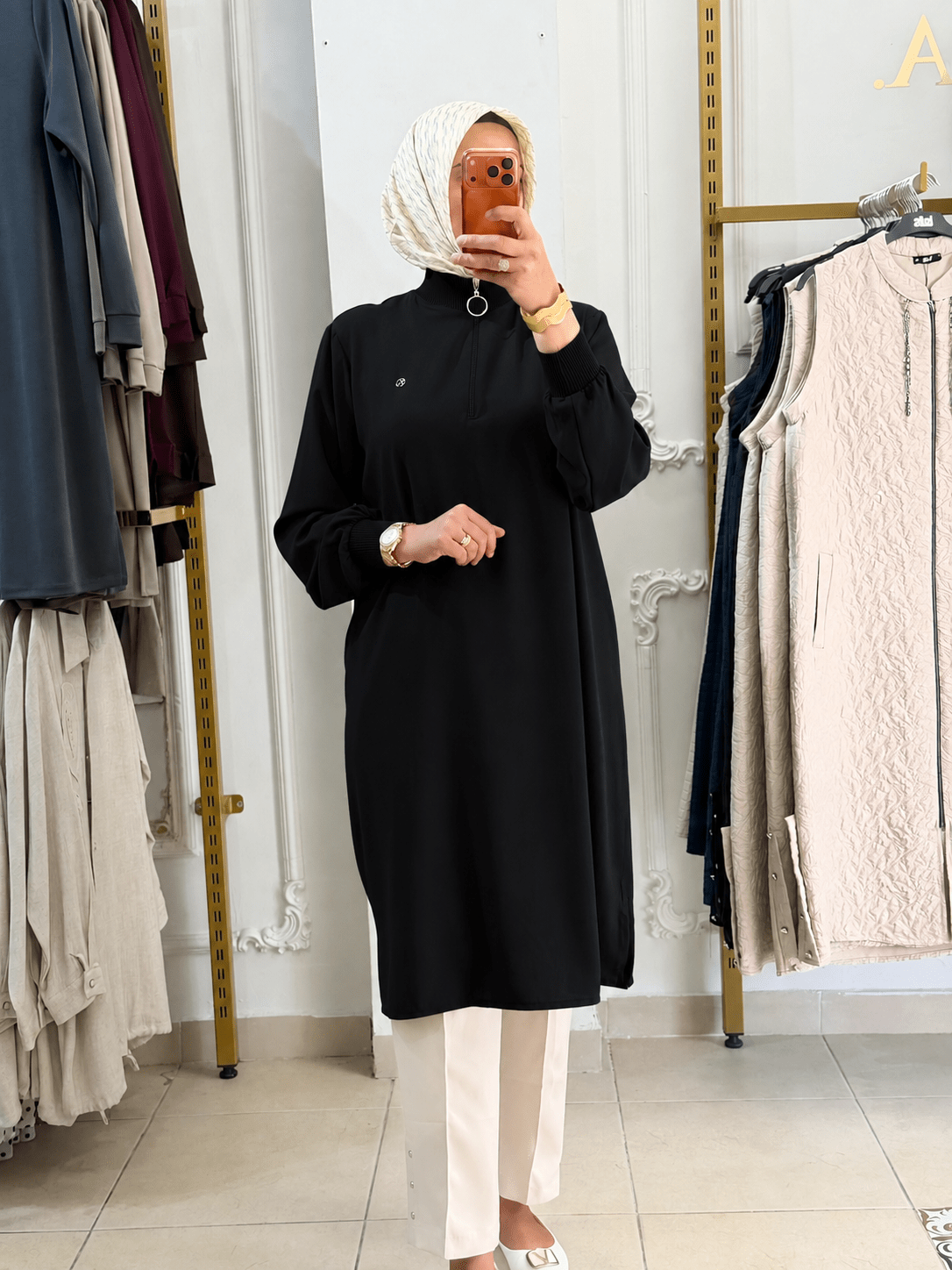KADO DİK YAKA TUNİK 1011 — Siyah [stokoz:y7Wa48O1BmNF3tOYqsmj%3ASiyah%3A0%3A1ufem9j]
