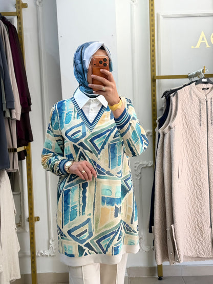 Desenli Keten Tunik 1012 — Mavi [stokoz:5aVdRo6BMuYIzv5zuLqW%3AMavi%3A0%3A17jkmhh]