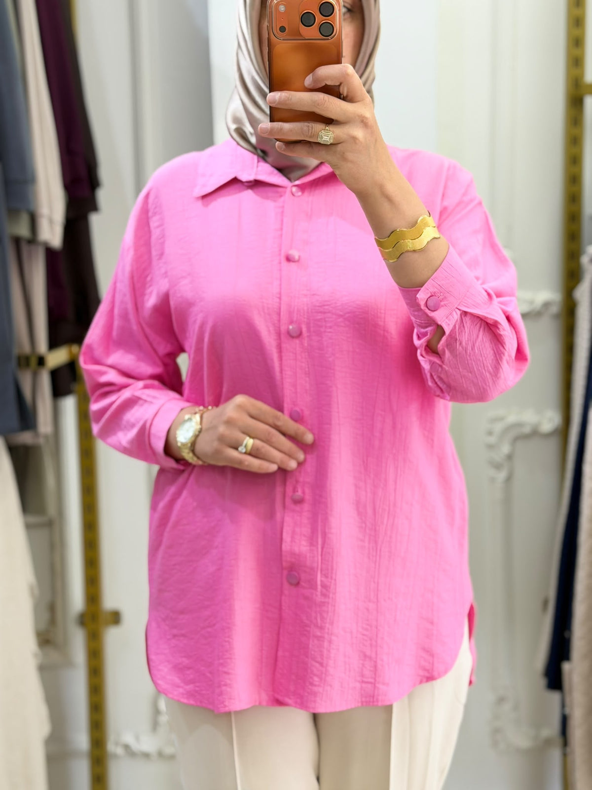 ÇİLEK GÖMLEK 1017 — Pembe [stokoz:mnA2dw54GoMuRBuPuf2M%3APembe%3A1%3An2fobx]