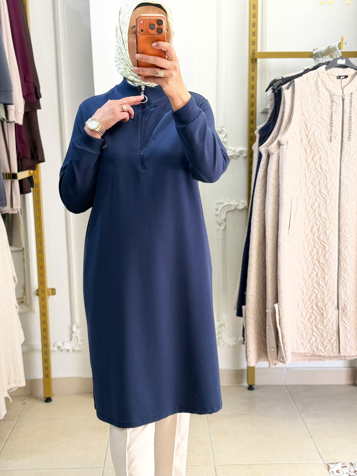 Kado Fermuarlı Tunik 1010 — Lacivert [stokoz:Y2J5SMrPCXKJgJfyQpgI%3ALacivert%3A1%3A1e82cjn]