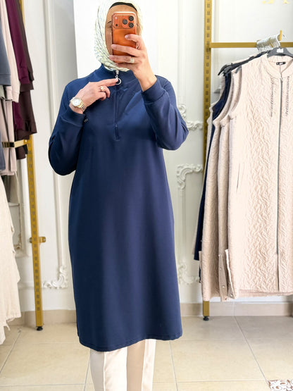 Kado Fermuarlı Tunik 1010 — Lacivert [stokoz:Y2J5SMrPCXKJgJfyQpgI%3ALacivert%3A1%3A1e82cjn]
